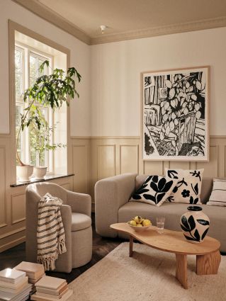 naturalne materiały ocieplające zimowy wystrój wnętrz