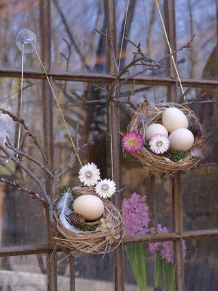 jak ozdobić okno na święta wielkanocne