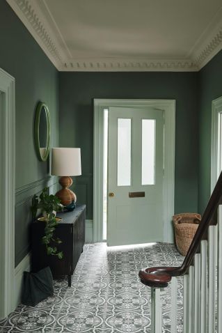 hol w odcieniach zieleni