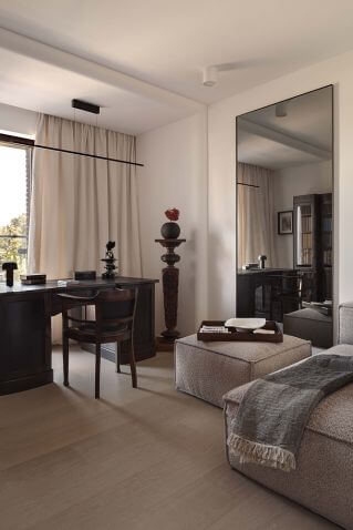 gabinet w apartamencie w porcie praskim