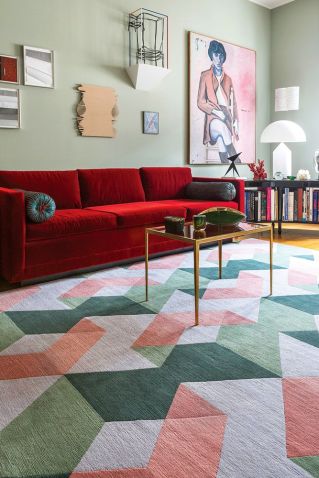 jak dobrać rozmiar dywanu w salonie