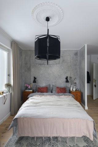 sypialnia w stylu loft