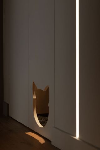 przejście dla kota w meblach