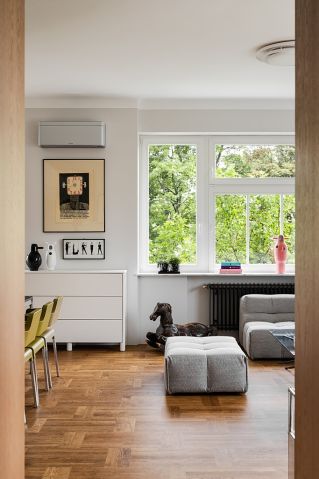 nowoczesny wystrój w mieszkaniu w kamienicy