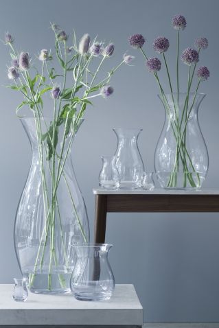 szklane wazony do salonu