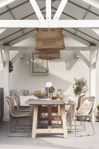 aranżacja tarasu w domu architektki wnętrz Mai Różańskiej