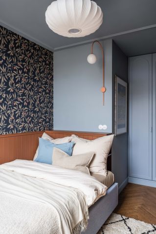 jasnoniebieska sypialnia