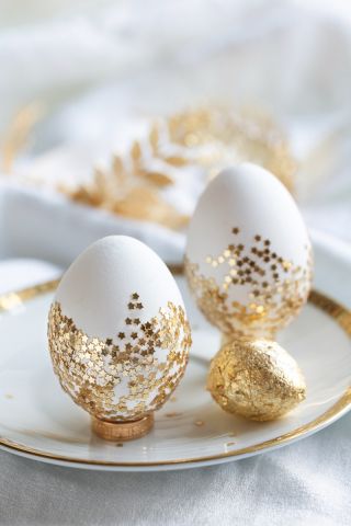jak zrobić złote jajka na wielkanoc