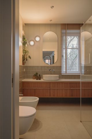 stylowa łazienka w domu na warmińskiej wsi