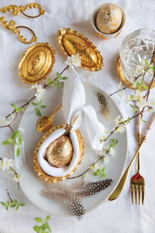 ozdoby wielkanoc złote