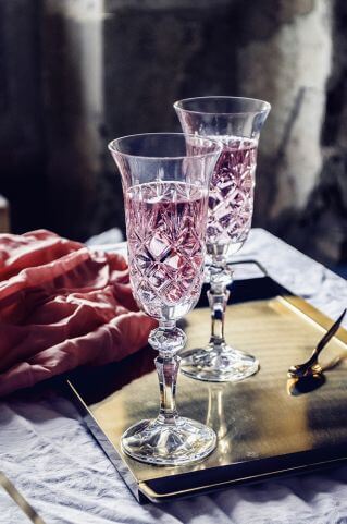 Kieliszki do szampana z kolekcji Ananas, HUTA JULIA hutajulia.com