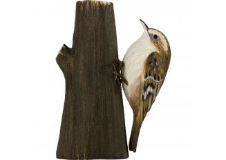 Dekoracja do domu drewniany ptaszek na gałęzi