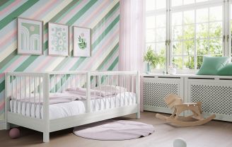 aranżacja okna w pokoju dziewczynki