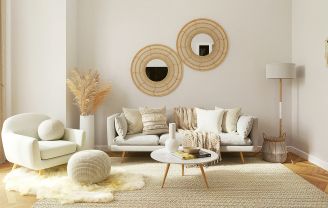 salon w kolorze cloud dancer