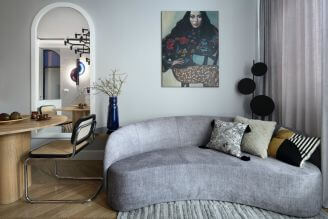 mieszkanie 53 m2 aranżacja salonu