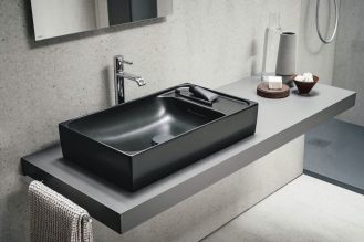 czarna matowa umywalka