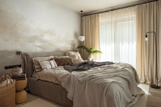 sypialnia w stylu naturalnym