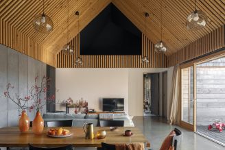 wnętrza domów drewnianych nowoczesnych