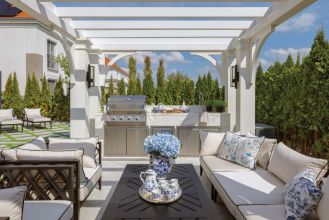 stylowa altana z letnią kuchnią