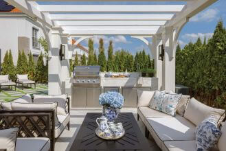 stylowa altana z letnią kuchnią