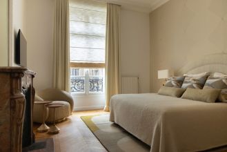 sypialnie w luksusowych apartamentach zdjęcia