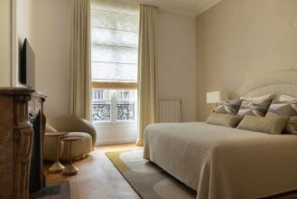 sypialnie w luksusowych apartamentach zdjęcia