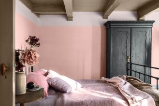modne kolory ścian 2024 do sypialni