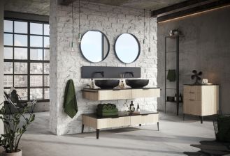 meble do czarnej łazienki