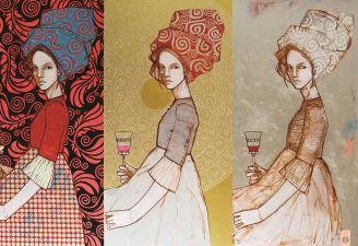 Michał Warecki, Nalewki 3 , 130 x 89 cm, akryl na płótnie