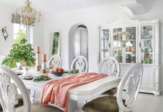 biała jadalnia pomysły aranżacje