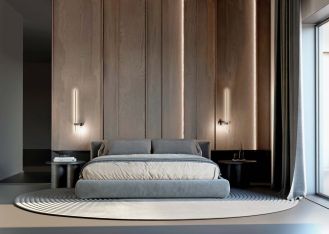 kinkiety przy łóżku