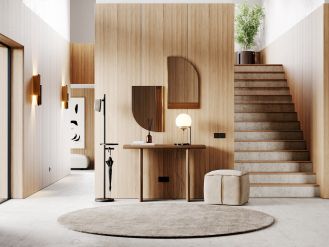 wykończenie ścian w przedpokoju