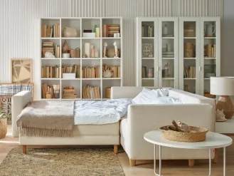 miejsce do spania i przechowywania w pokoju gościnnym