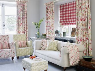 Wszystkie tkaniny z kolekcji Genevieve: różne, a do siebie pasują. Bawełna drukowana, Clarke Clarke