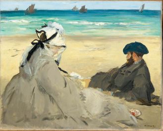 Edouard Manet, Na plaży , 1873 r. Narodziny nowoczesności