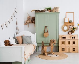 kącik zabaw w pokoju dziewczynki