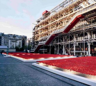 Maki przed Centre Pompidou w Paryżu. Zapytaj Kenzo