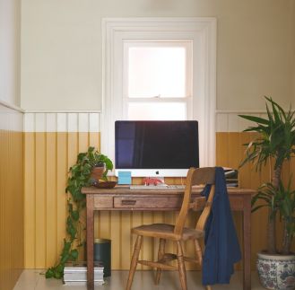 dwukolorowa boazeria