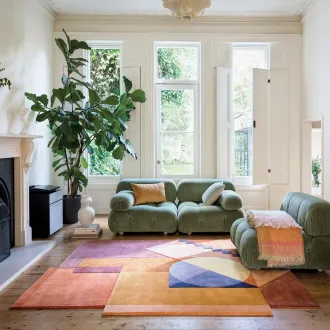 jak dobrać kolor dywanu do salonu