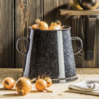 emaliowany garnek na czosnek i cebulę