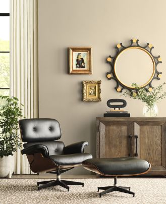 salon w ciepłej tonacji