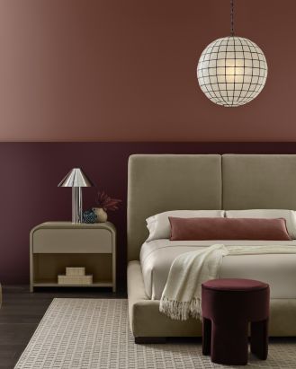 wyciszające kolory w sypialni