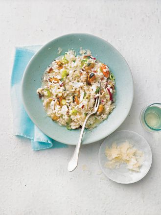 Risotto z mulami i radicchio