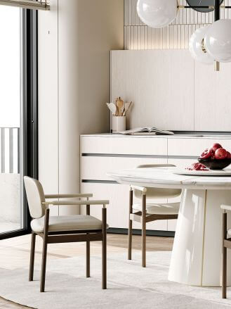 Pantone Cloud Dancer kolor roku 2026 we wnętrzach