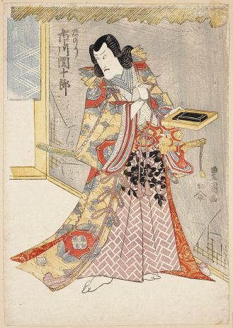Ichikawa Danjuro V jako Tadanori , lata 1810-1820