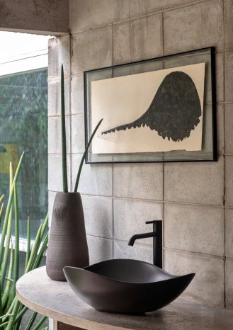 łazienka w stylu modern organic