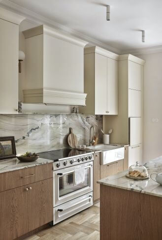 kaszmirowa kuchnia styl modern classic