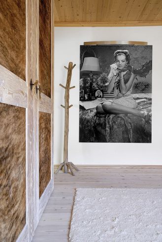 Chata w górach z meblami od projektantów