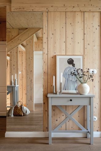 wnętrza domów drewnianych