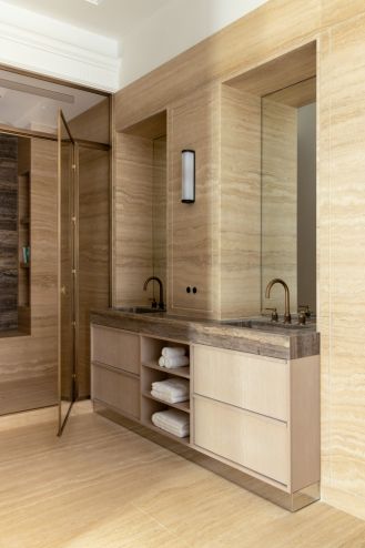 nowoczesna łazienka w luksusowym apartamencie